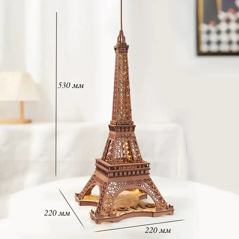 Деревянный конструктор "Ночь у Эйфелевой башни" (Rolife)