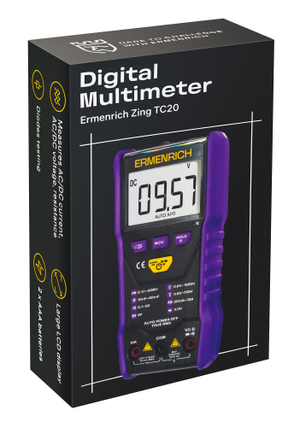 Цифровой мультиметр Ermenrich Zing TC20, фиолетовый