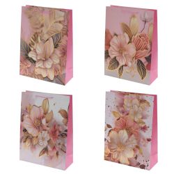 GAEM Пакет подарочный L (бумага 210г/м2, блок микс 12шт), L30 W12 H41,5 см, 4в.