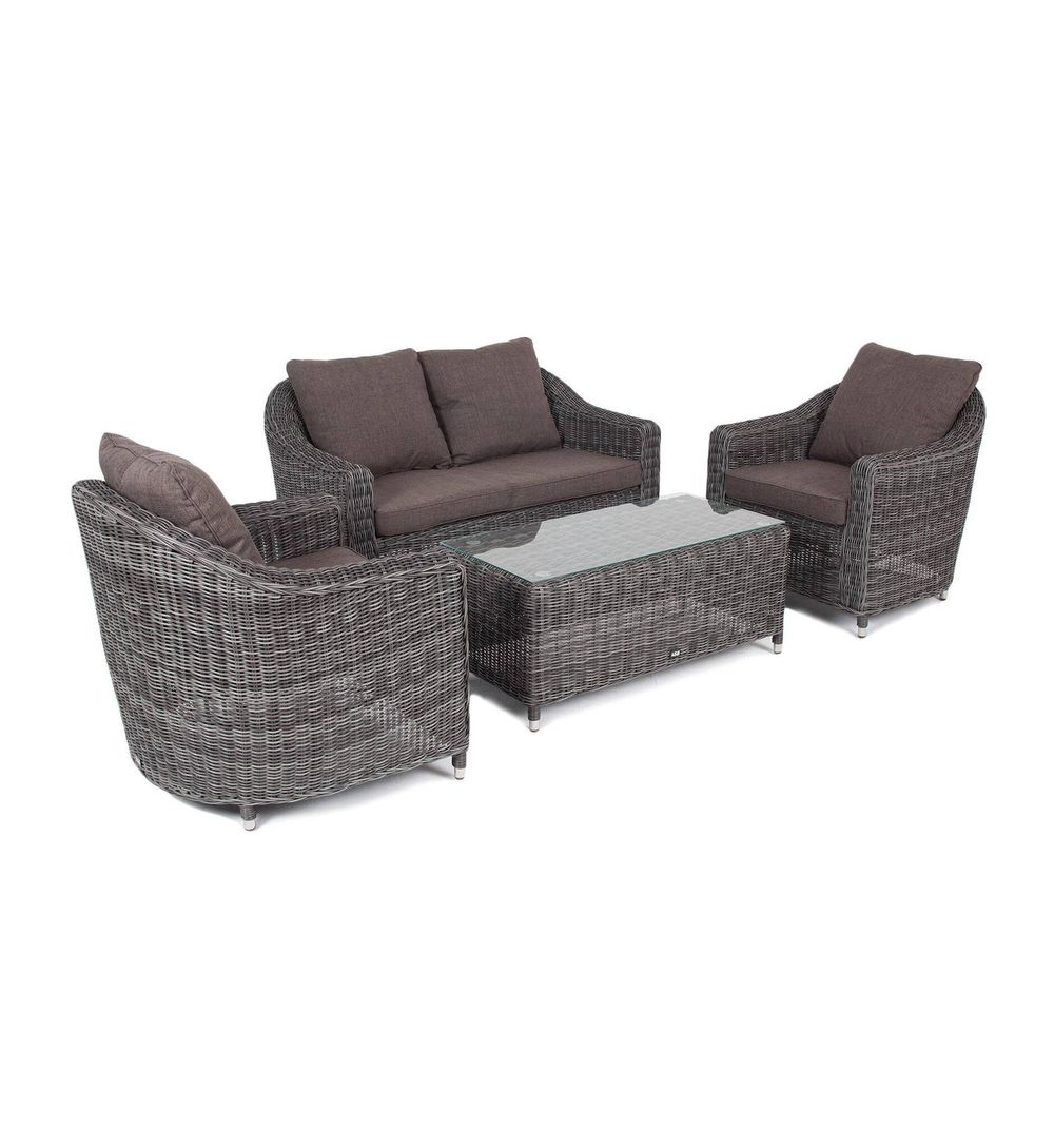 "Кон Панна" лаунж-зона из искусственного ротанга, цвет графит