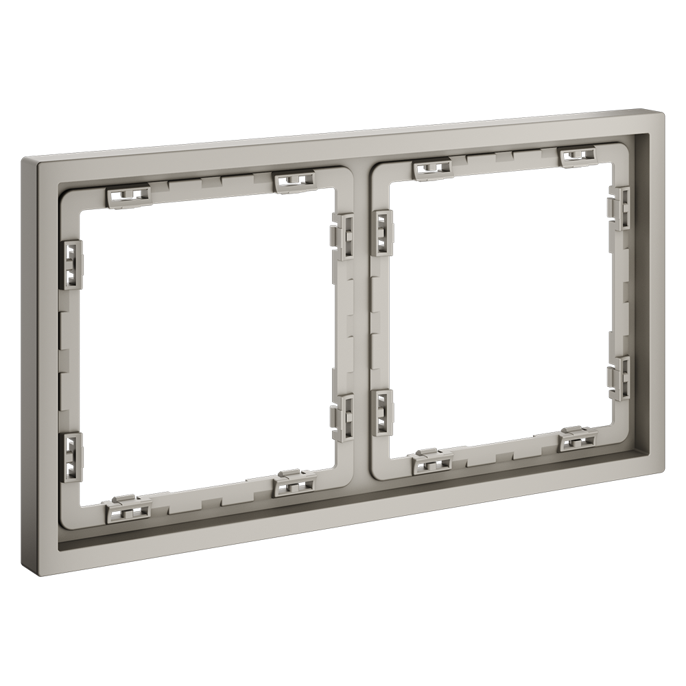 Рамка пластиковая VOLTUM S70 на 2 поста, (кашемир)