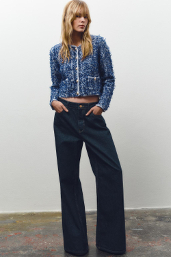 ZARA КАРДИГАН, СИНИЙ