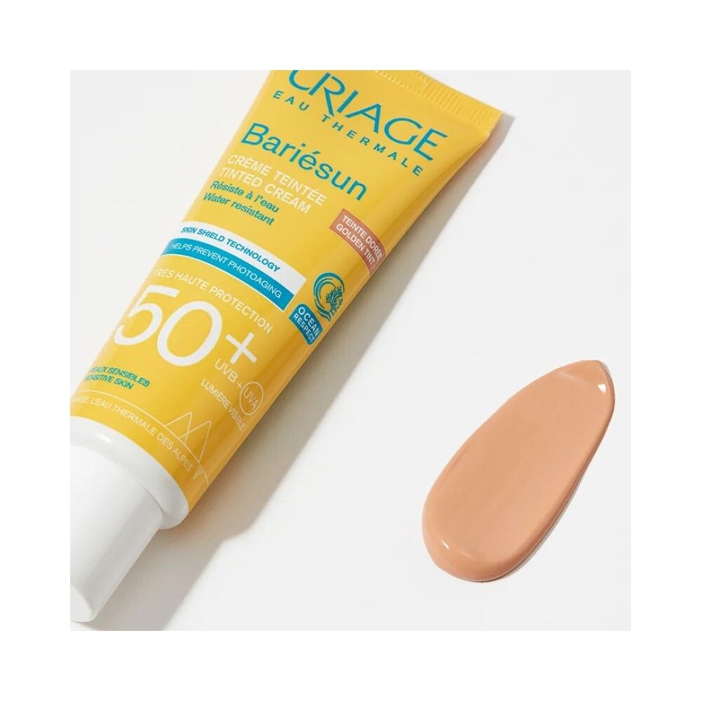 Uriage Bariesun Creme Teintee Тональный крем золотистый оттенок SPF50+, 50 мл