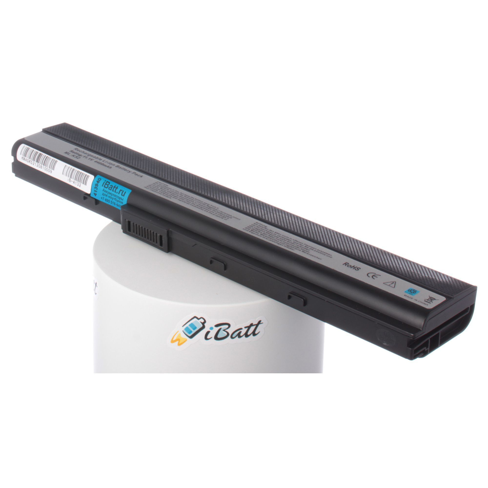 Аккумулятор iBatt 4400mAh, для A32-K52 A42-K52 A41-K52 A42-B53 90-NYX1B1000Y A32-B53 70-NXM1B2200Z