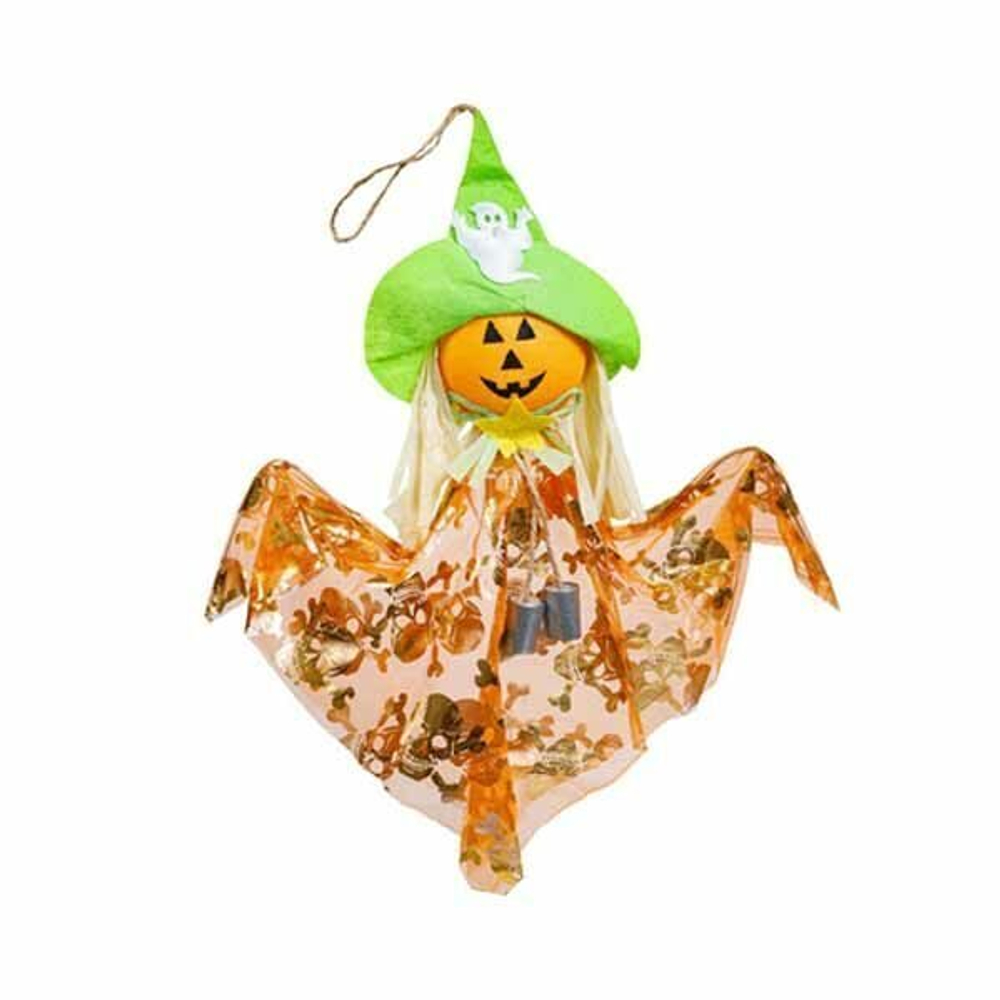 Пугало HWN Тыква в шляпе подвес 40х45смG