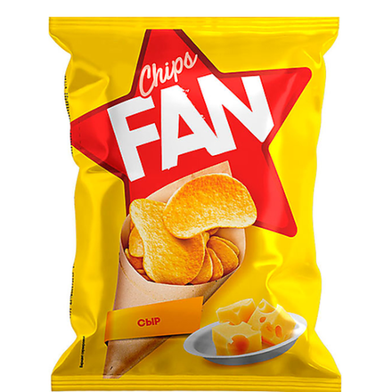 Чипсы картофельные Fan Сыр 65 гр