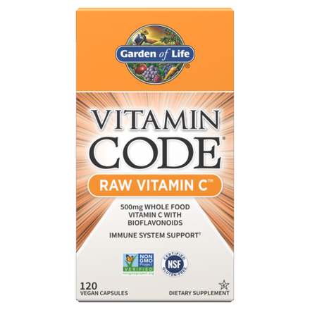 Garden of Life, Витамин C, Vitamin Code RAW Vitamin C, 120 вегетарианских капсул