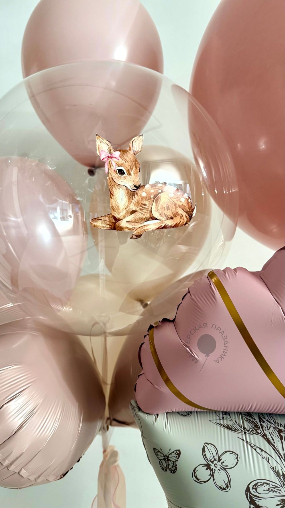 Воздушные шары на выписку для девочки №8926  Изображение2
