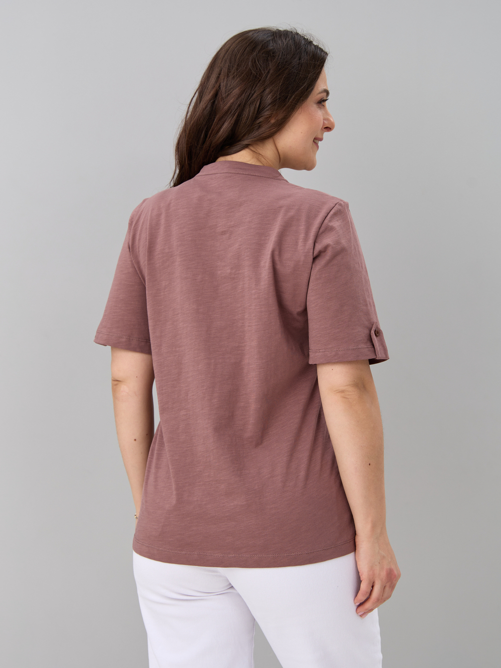 Блузка БЛ-122/фламли-кофе