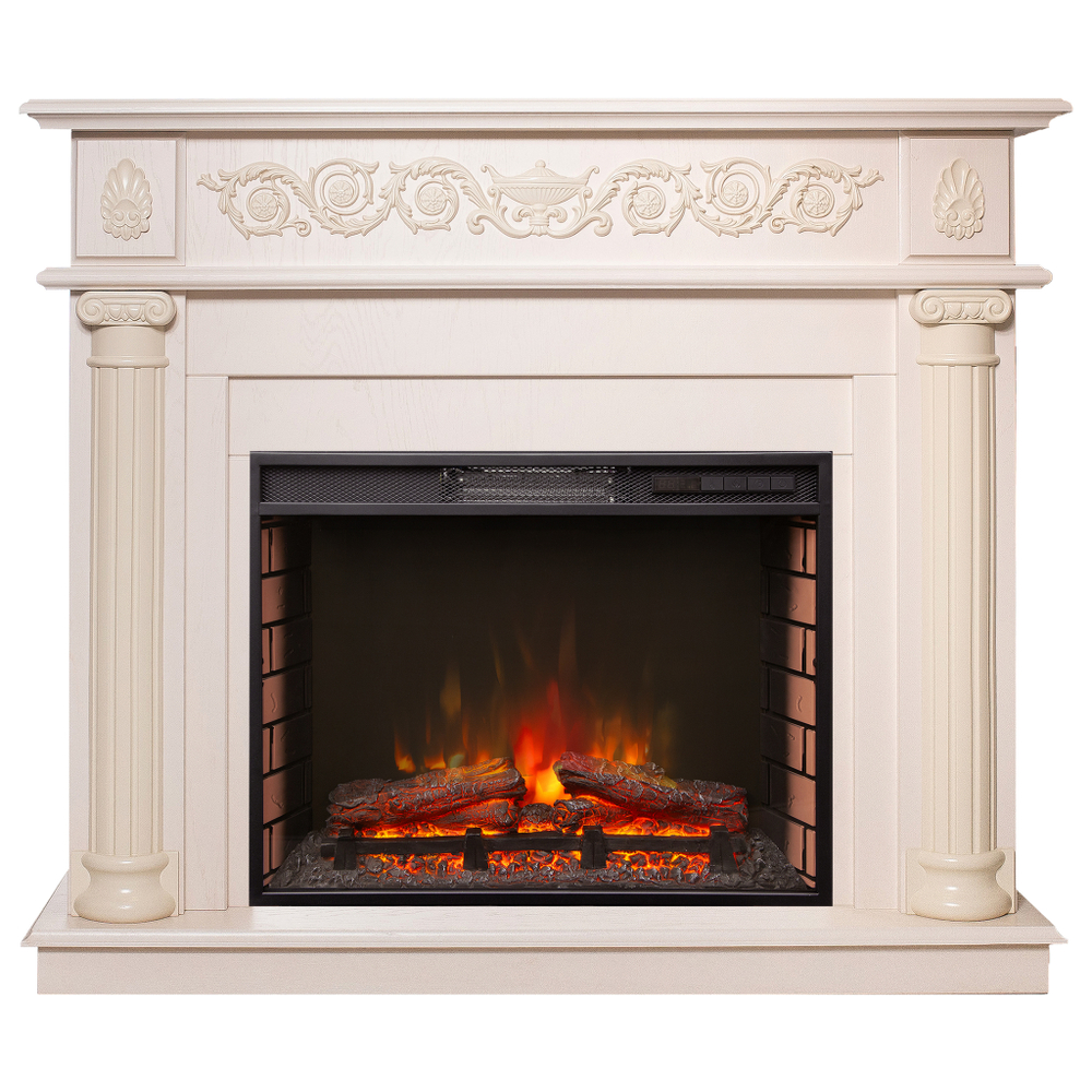 Каминокомплект Real Flame Attica WT с очагом Sparta 25,5