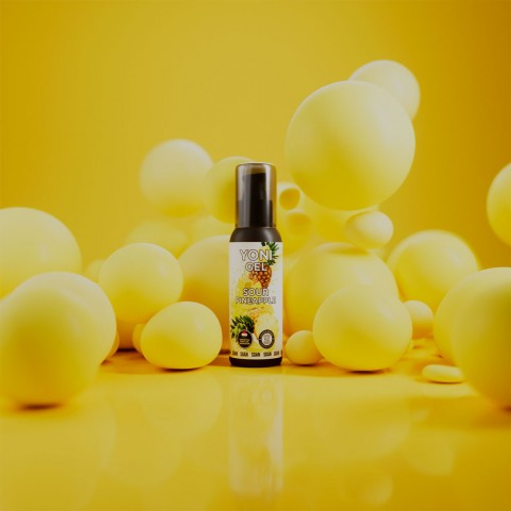 Лубрикант для орального секса SGAN Sensual со вкусом кислого ананаса, 100 мл