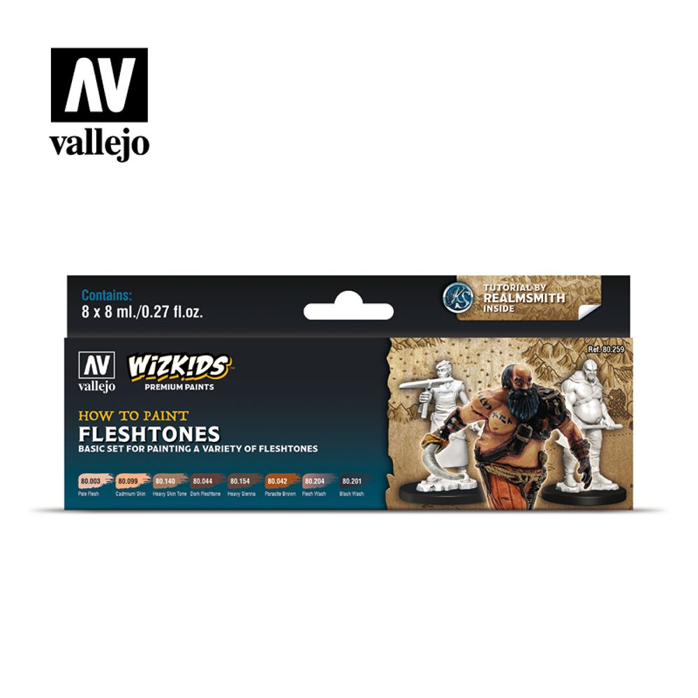 Wizkids premium set by vallejo: fleshtones