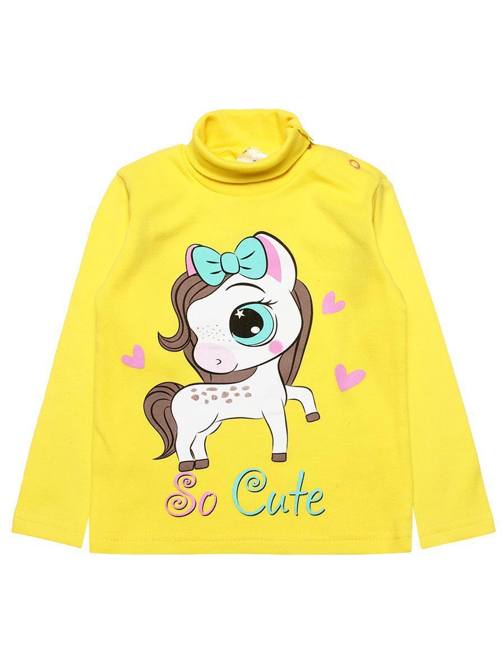 Водолазка д/дев интерлок р.98 желт (Bonito) BK007D