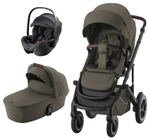 Коляска 3 в 1 Britax Roemer Smile 5Z LUX + автокресло Baby-Safe PRO Classic Deep Black Urban Olive