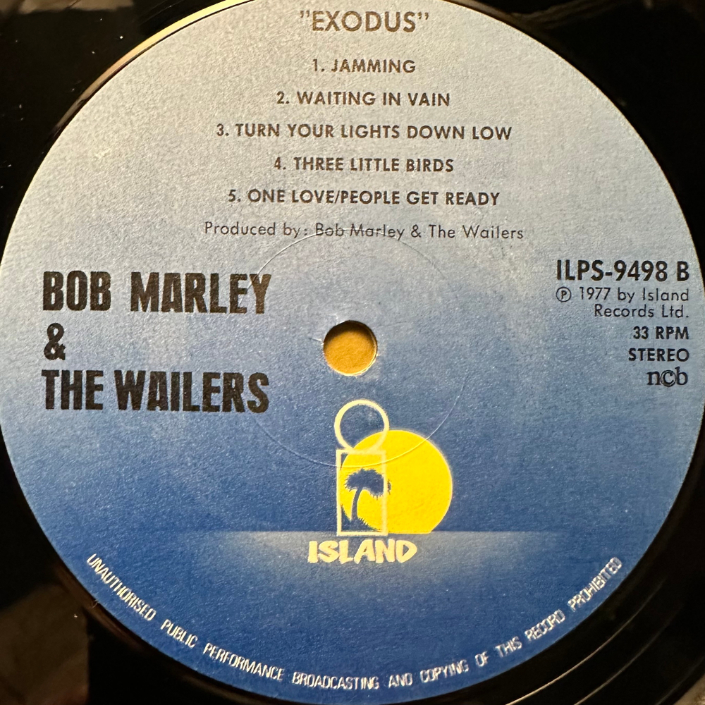 Bob Marley & The Wailers ‎– Exodus (Скандинавия 1977г.)