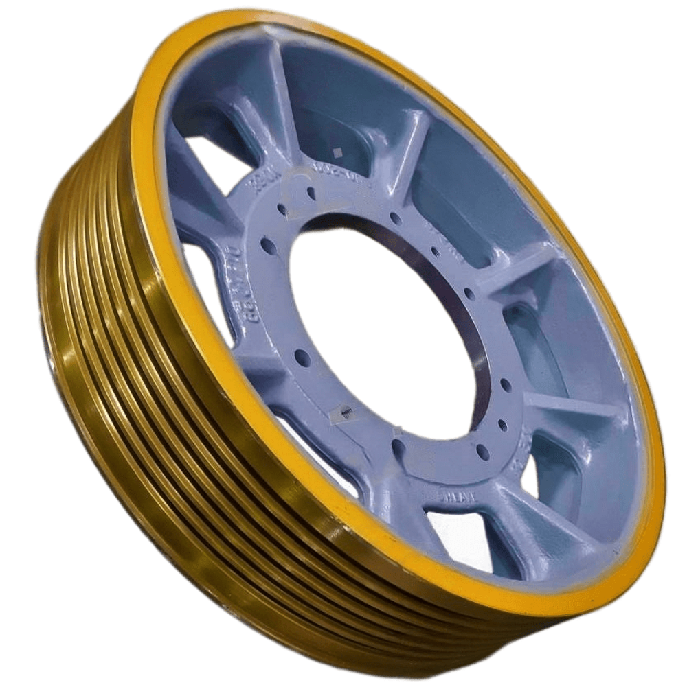 Канатоведущий шкив D800x6x14 мм ThyssenKrupp (лебедка TM90D)