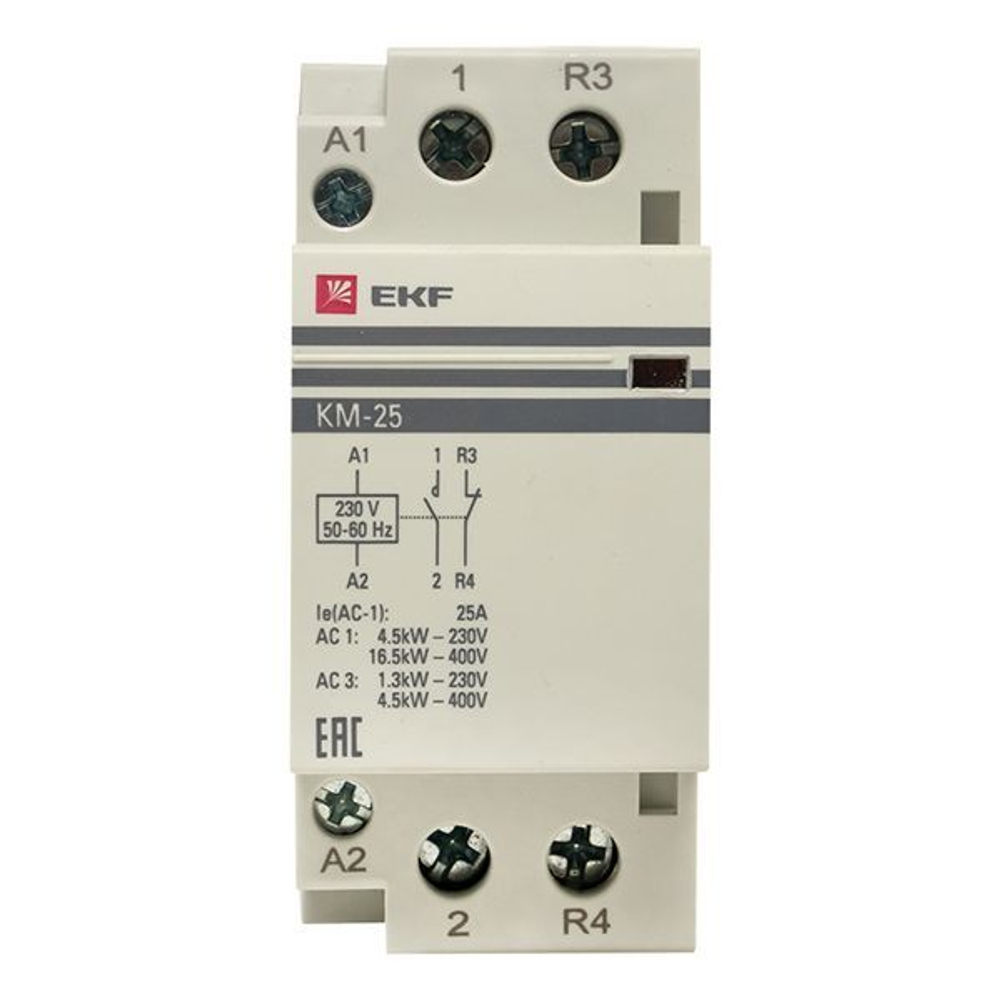 Контактор модульный КМ 25А NО+NC (2 мод,) EKF PROxima