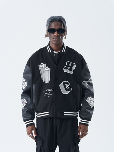 Бомбер HARSHandCRUEL "Lock, Stock and Two Smoking Barrels" Varsity Jacket