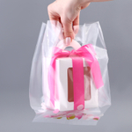 Пакет под кулич/торт/бенто с вырубной ручкой. (Дно 15х15см)