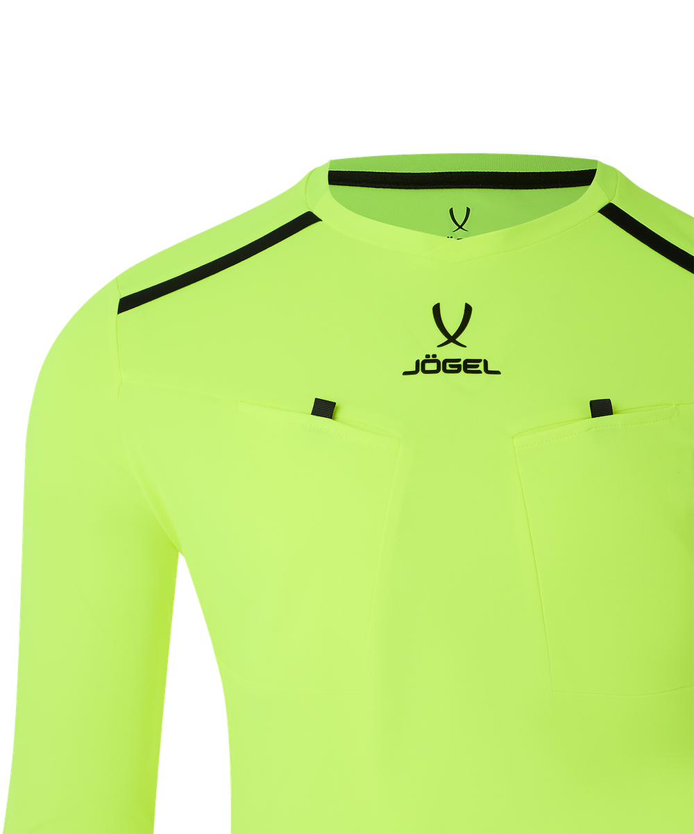 Футболка судейская с длинным рукавом DIVISION PerFormDRY Referee LS Tee, желтый неон
