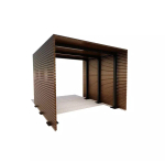 Пергола "Пенза", сосна, палисандр