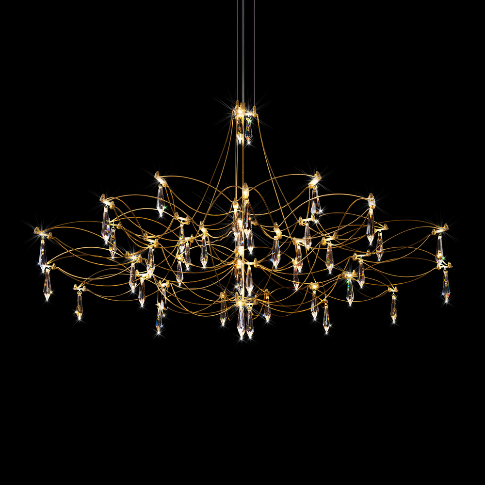 Подвесная светодиодная люстра Loft It Mira 10590/1000 Gold Asfour