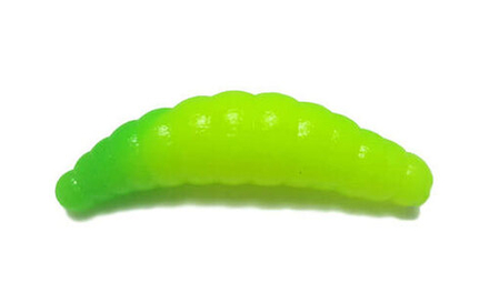 Мягкая приманка TroutMania Lichi 1,6", 4,06см, 1,8гр, цв.204 Chartres&Lime (Cheese), уп.8шт