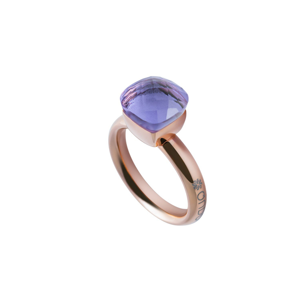 Кольцо Qudo Firenze medium orchid 16.5 мм 611983 R/RG размер 16,5