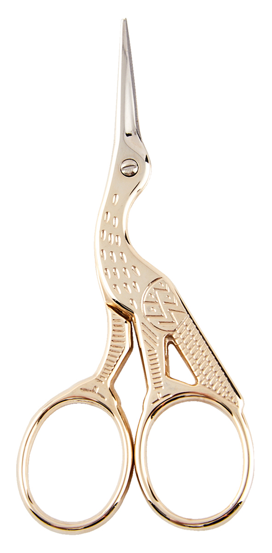 Ножницы для вышивания "Цапельки", 9 см (золото)