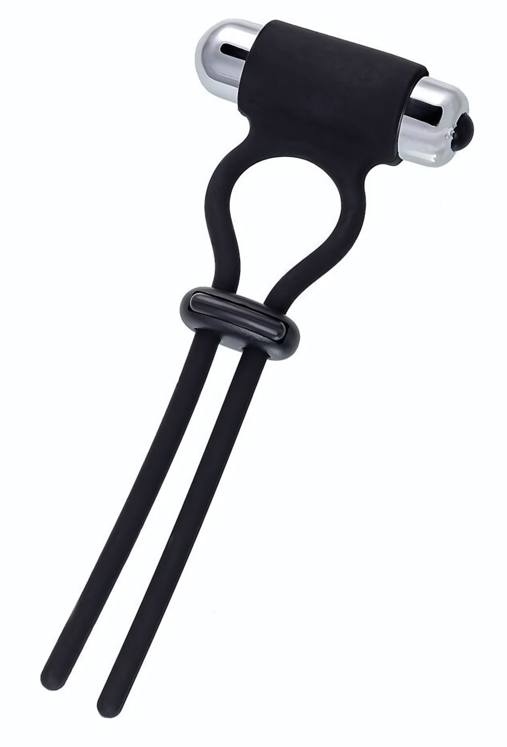 Черное эрекционное лассо на пенис Jat (Цвет: черный)