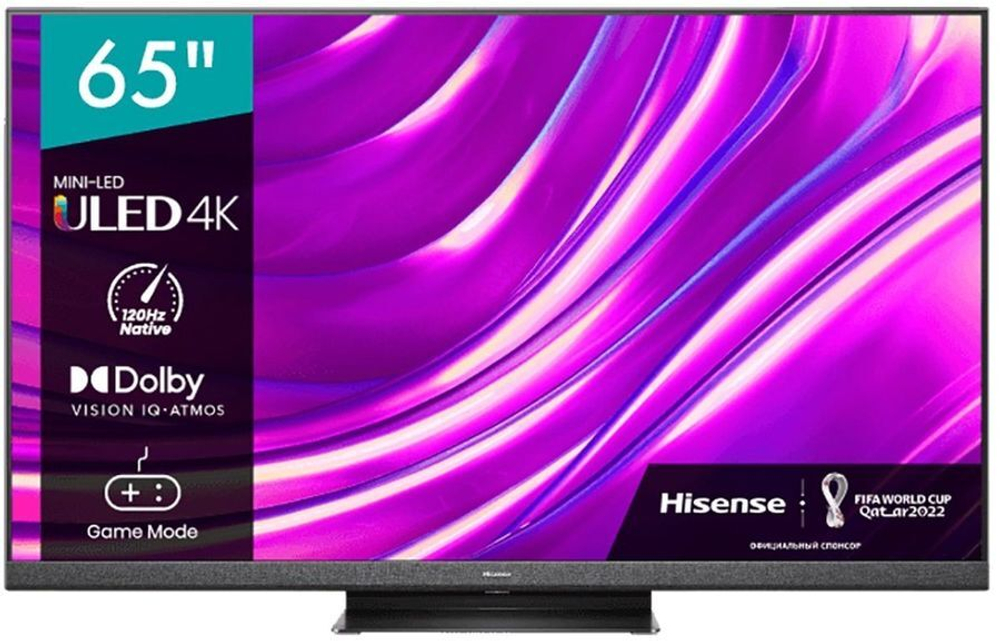 Телевизор Hisense 65" 65U8HQ темно-серый