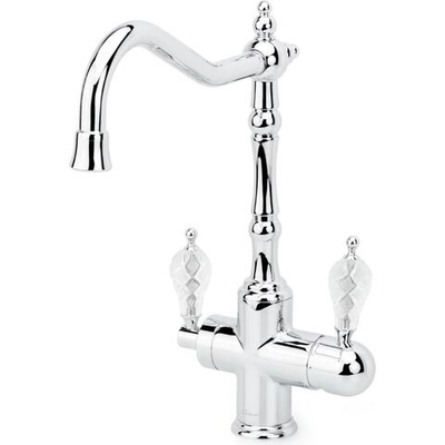 Смеситель для кухни Boheme TRADIZIONALE CHROMO 113-CRST Хром, с ручками CRISTAL