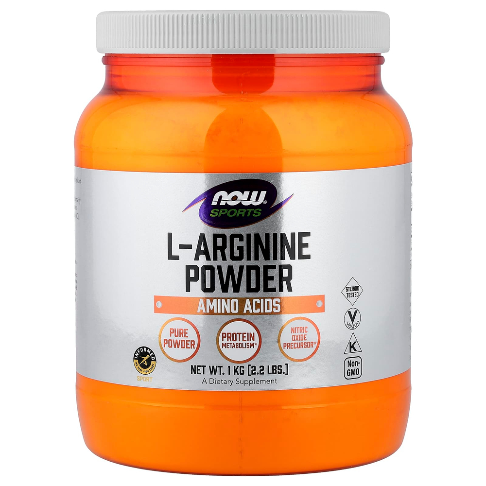 NOW Foods, Для спортсменов, порошок L-аргинина, 1 кг (2,2 фунта)