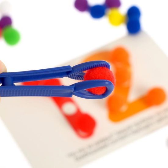 Развивающий набор "Цветные бомбошки: учимся считать", по методике Монтессори