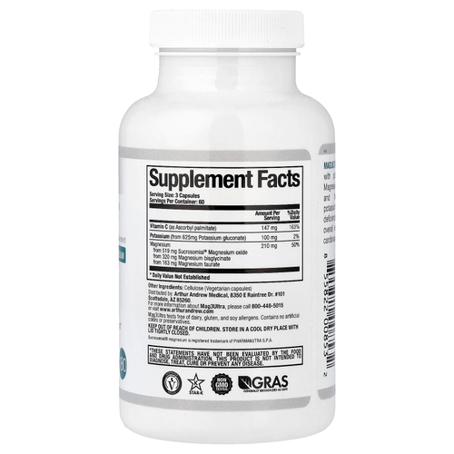 Arthur Andrew Medical, Mag3Ultra™, 180 капсул