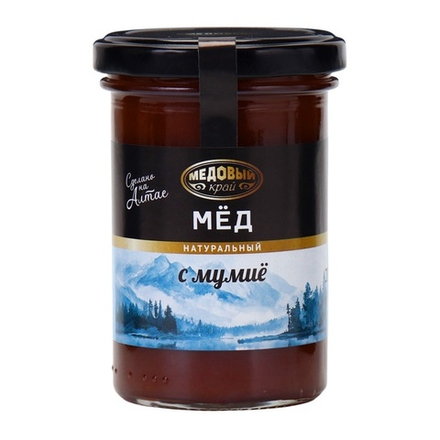 Мёд алтайский с мумие, 2 банки по 300 г