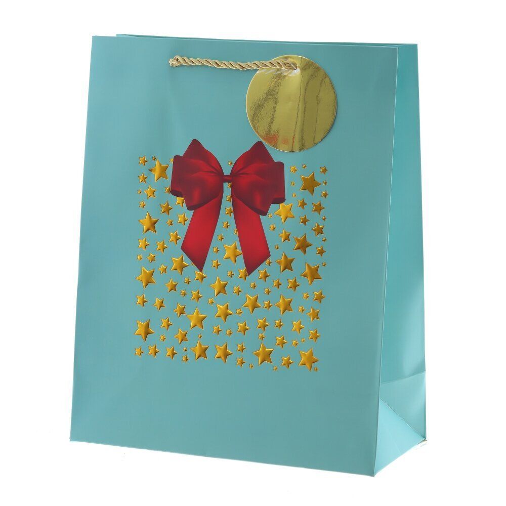 GAEM Пакет подарочный (бумага 210г/м2, блок 12шт), L26 W12 H32 см, 4в.