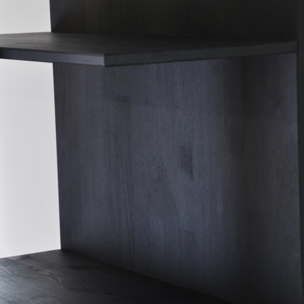 Стеллаж 104х32х112, Мадейра, навесной, деревянный 3 полки, для игрушек, книг, массив сосны, серый, Dipriz