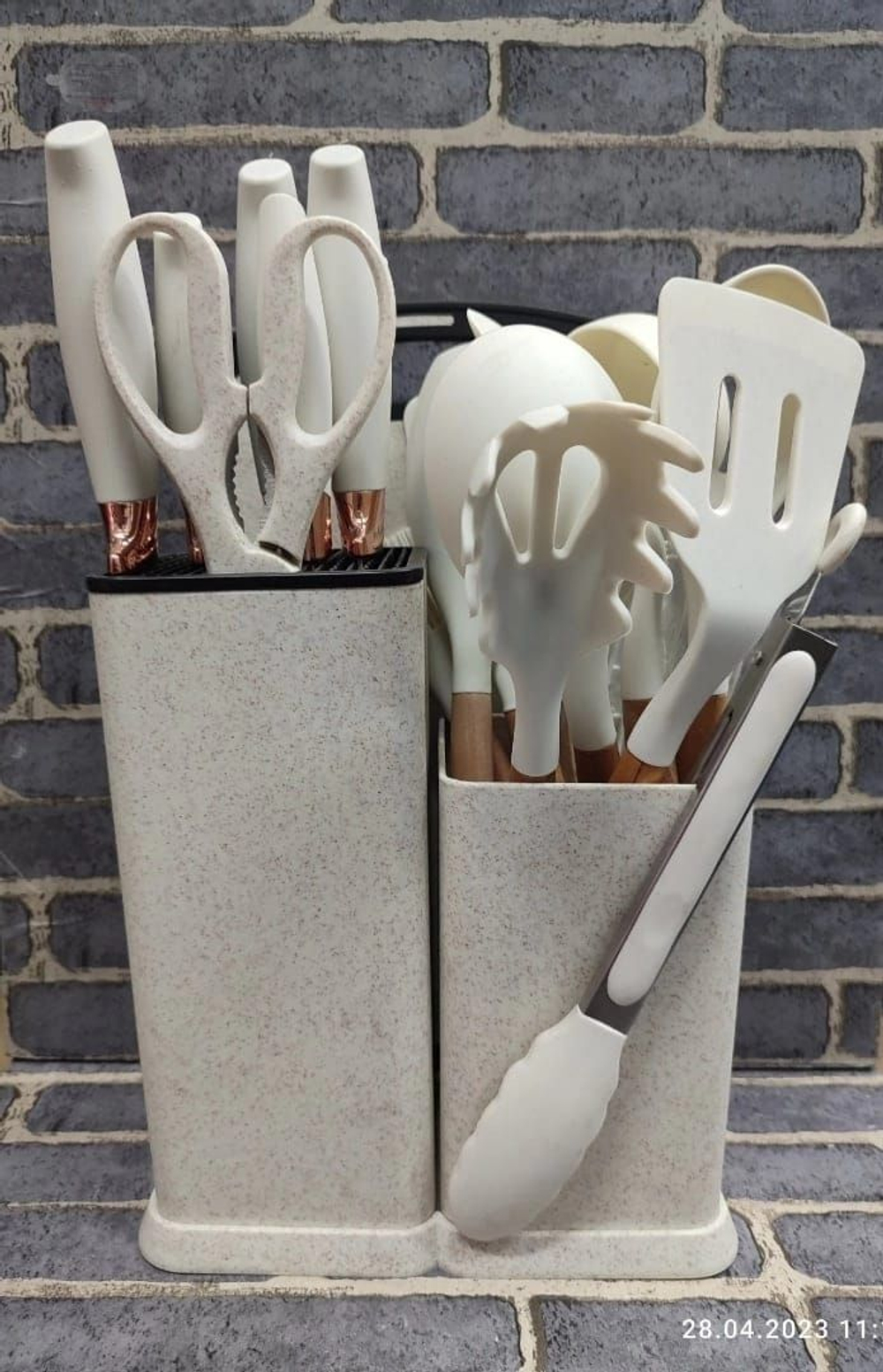 Набор кухонных принадлежностей с ножами премиальный 19 предметов