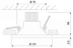 Встраиваемый светильник Elektrostandard 15267/LED 7W 4200K белый