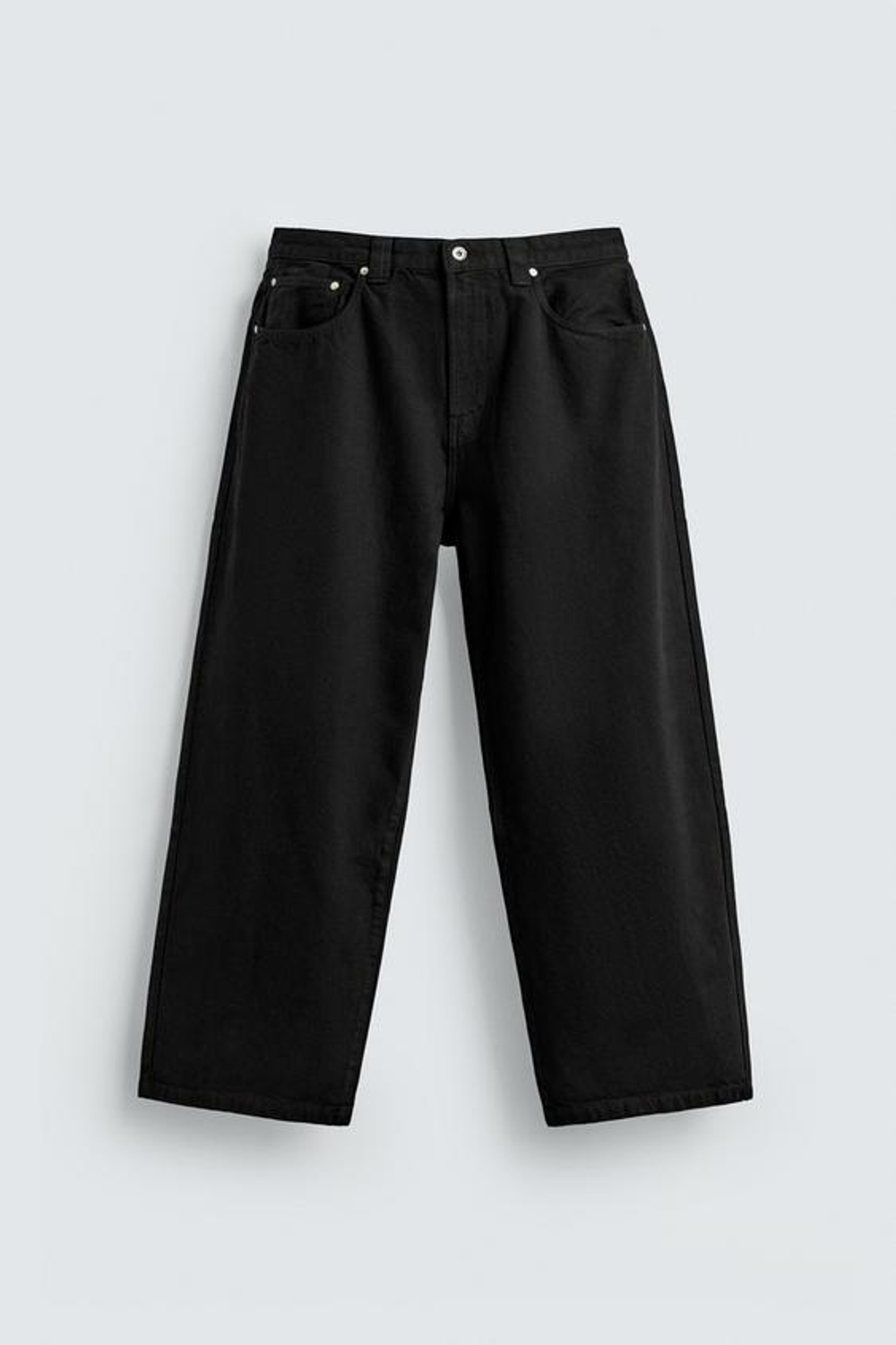 ZARA ДЖИНСЫ BALLOON FIT, ЧЕРНЫЙ