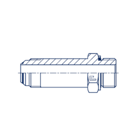 Штуцер FRM JIC 3/4 - BSP 3/8 (удлин.)