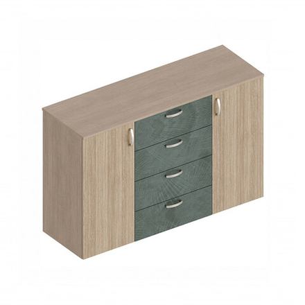 Ева Комод с 2 створками и 4 ящиками