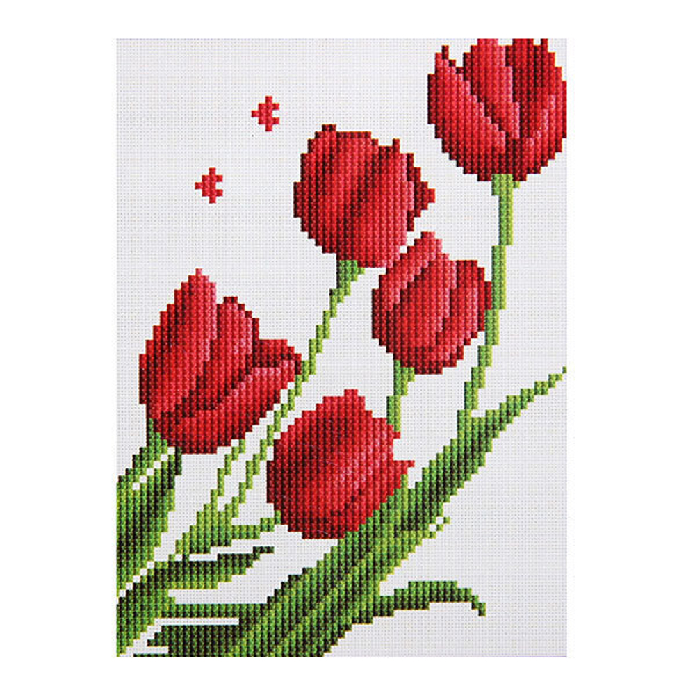 Набор для вышивания бисером 26*20,5см Тюльпаны MY8801