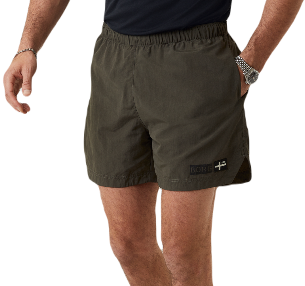 Мужские теннисные шорты Björn Borg Stockholm Training Shorts - Коричневый