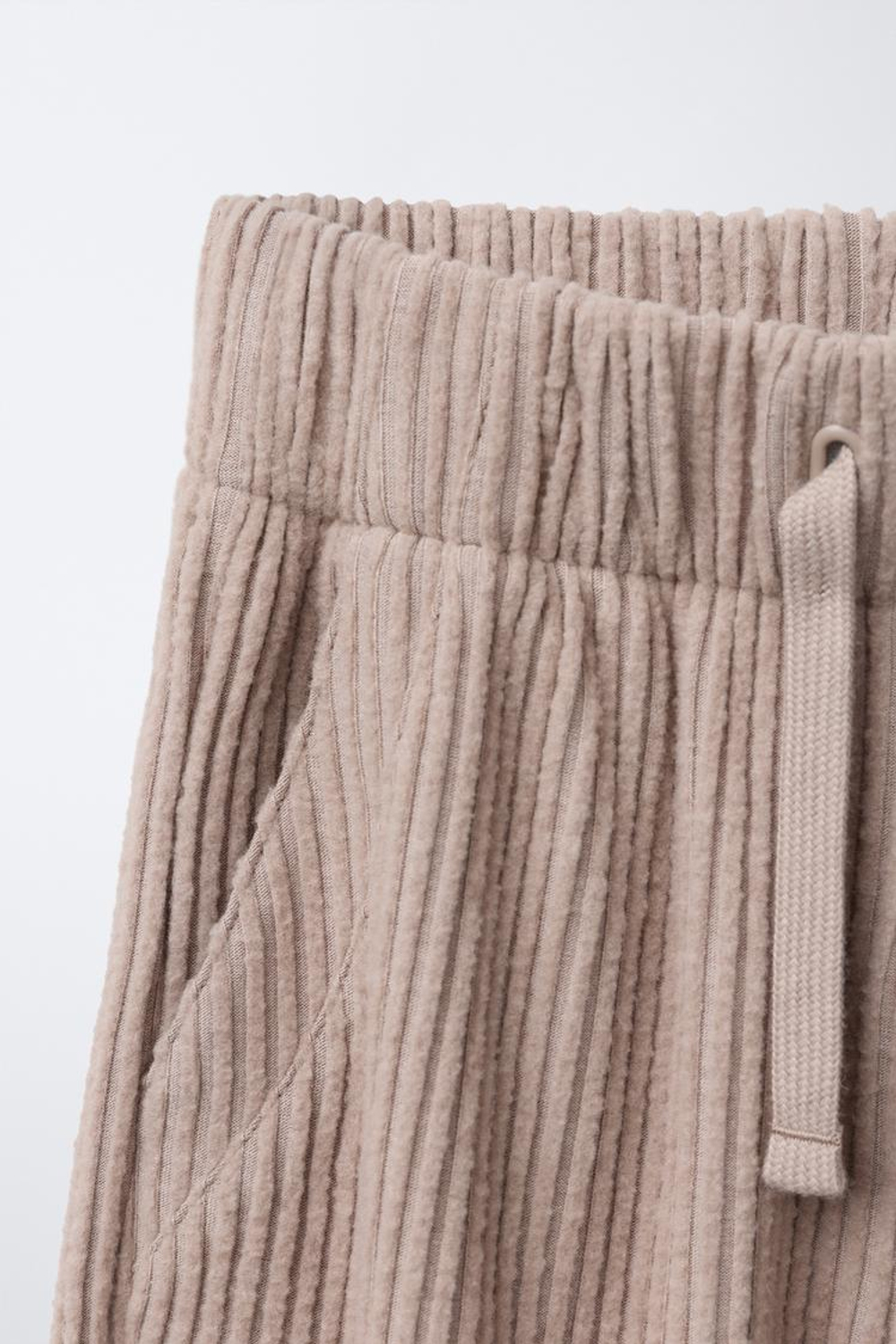 ZARA БРЮКИ В РУБЧИК ИЗ МЯГКОЙ ТКАНИ, РЫЖЕВАТО-КОРИЧНЕВЫЙ