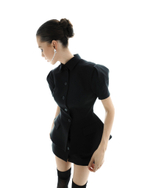 “Noir de Fleur” Жакет приталенный с коротким рукавом (2)