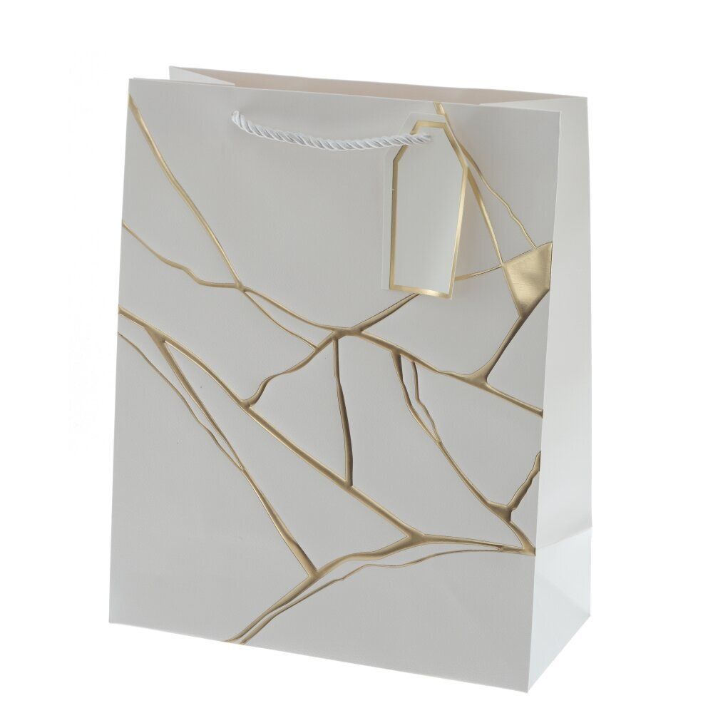 GAEM Пакет подарочный M (бумага 210г/м2, блок 12шт), L26 W12 H32 см, 4в.