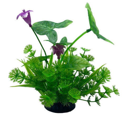 Искусственное аквариумное растение Цветок, 6х18 см