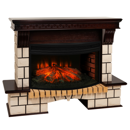 Каминокомплект Real Flame Stone 33W AO с очагом Firespace 33W